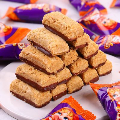 巧克力酥糖俄罗斯风味套娃酥花生酥糖果国产老式喜糖年货零食批发