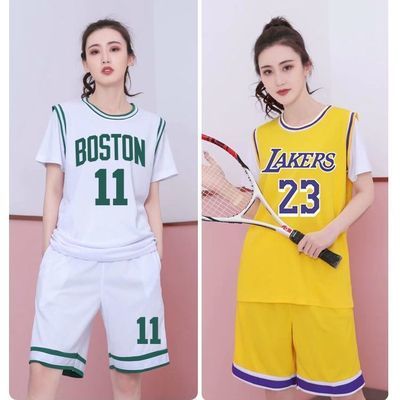 73369/篮球服套装女大学生个性定制运动比赛球衣韩版女子短袖印字打球衣