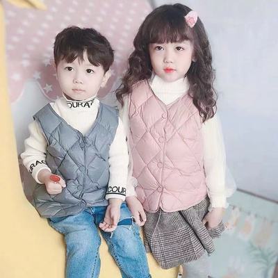 76364/儿童马甲背心轻薄款内穿外穿秋冬男女童小中大童宝宝内搭外穿坎肩