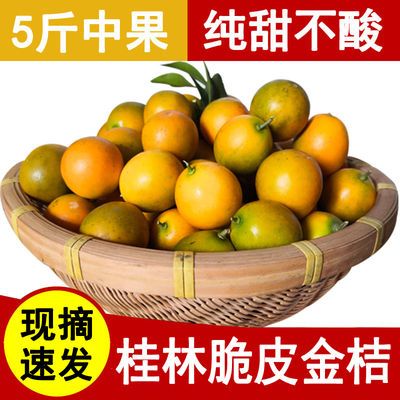 91790/正宗桂林脆皮金桔纯甜不酸带皮吃不麻嘴孕妇小孩老人都爱吃哦
