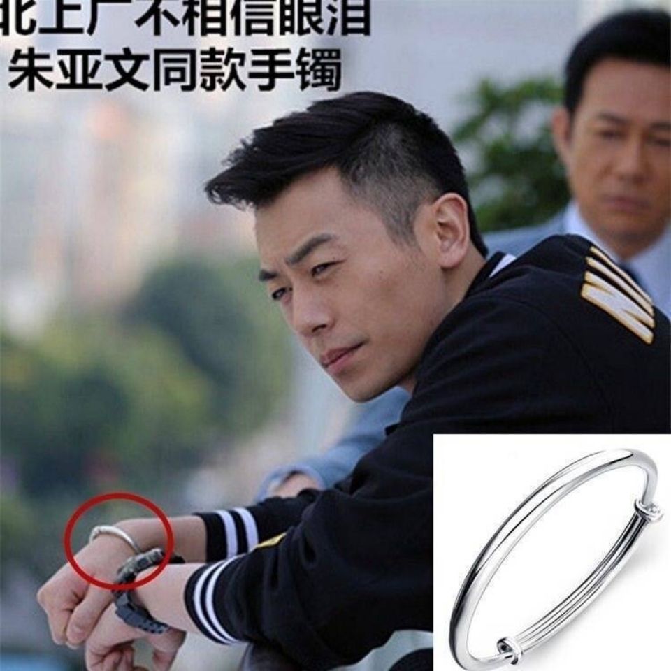 推拉光面银手镯999纯银女厚重实心不易变形简约大气款