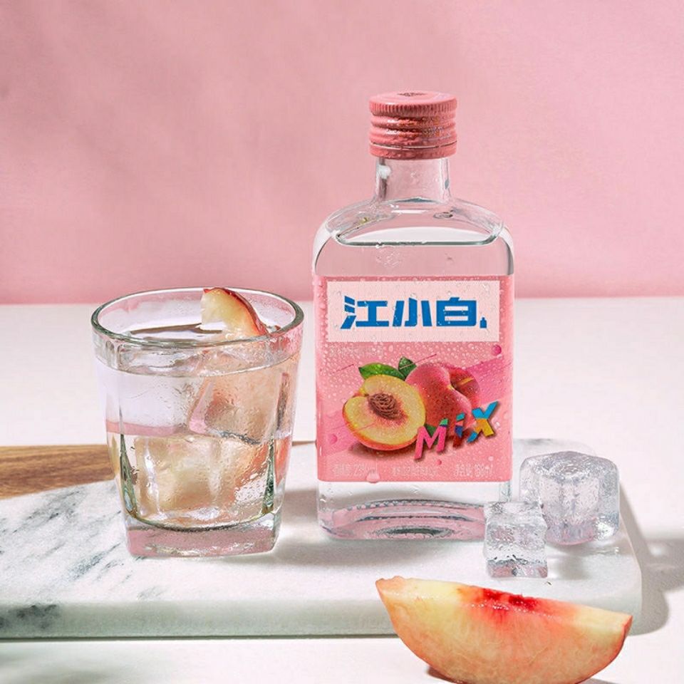 54298-【2瓶】江小白水蜜桃味甜酒果味酒高粱酒女士酒正品保真保密发货-详情图