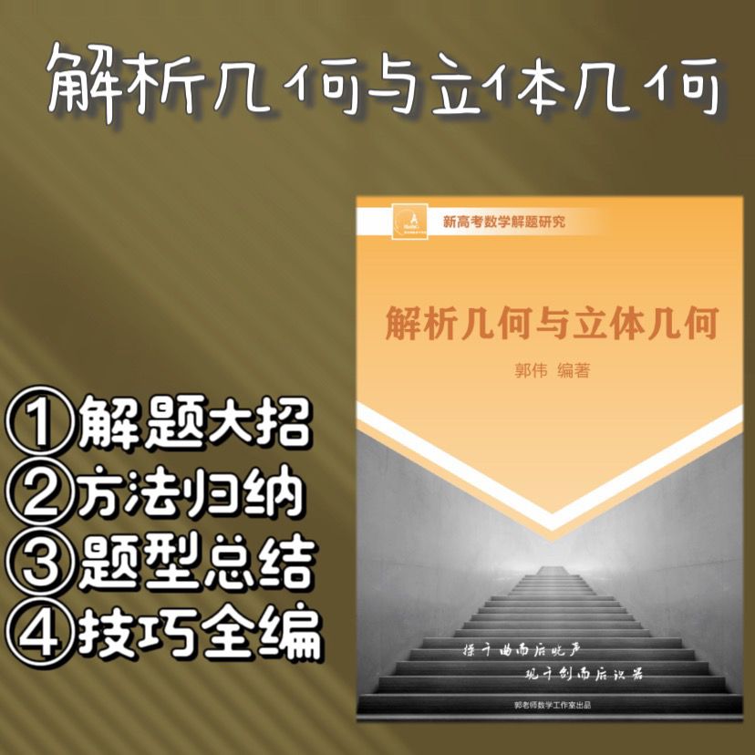 郭伟新版 解析几何立体几何学霸笔记解题达人必刷题大招技巧 虎窝拼