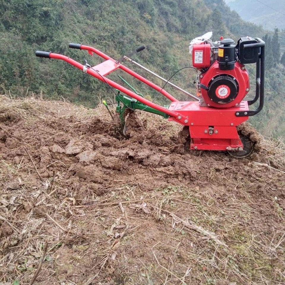 鏈軌微耕機履帶微耕機氣死牛犁田機家用代替耕牛