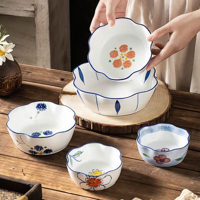 沙拉碗可爱ins 陶瓷焗饭碗日式餐具创意早餐水果樱桃家用面汤