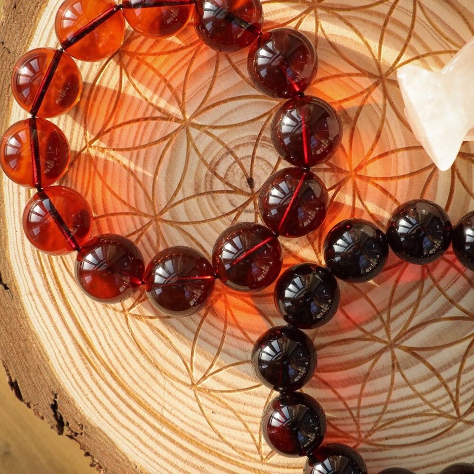 波罗地海原矿血珀7a级琥珀净水单圈手链男女士款琥珀手串时尚饰品 虎窝拼