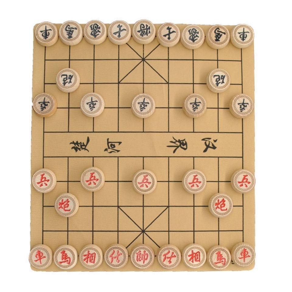 中国象棋棋盘两用双面围棋象棋棋盘学生用象棋皮革棋盘可折叠