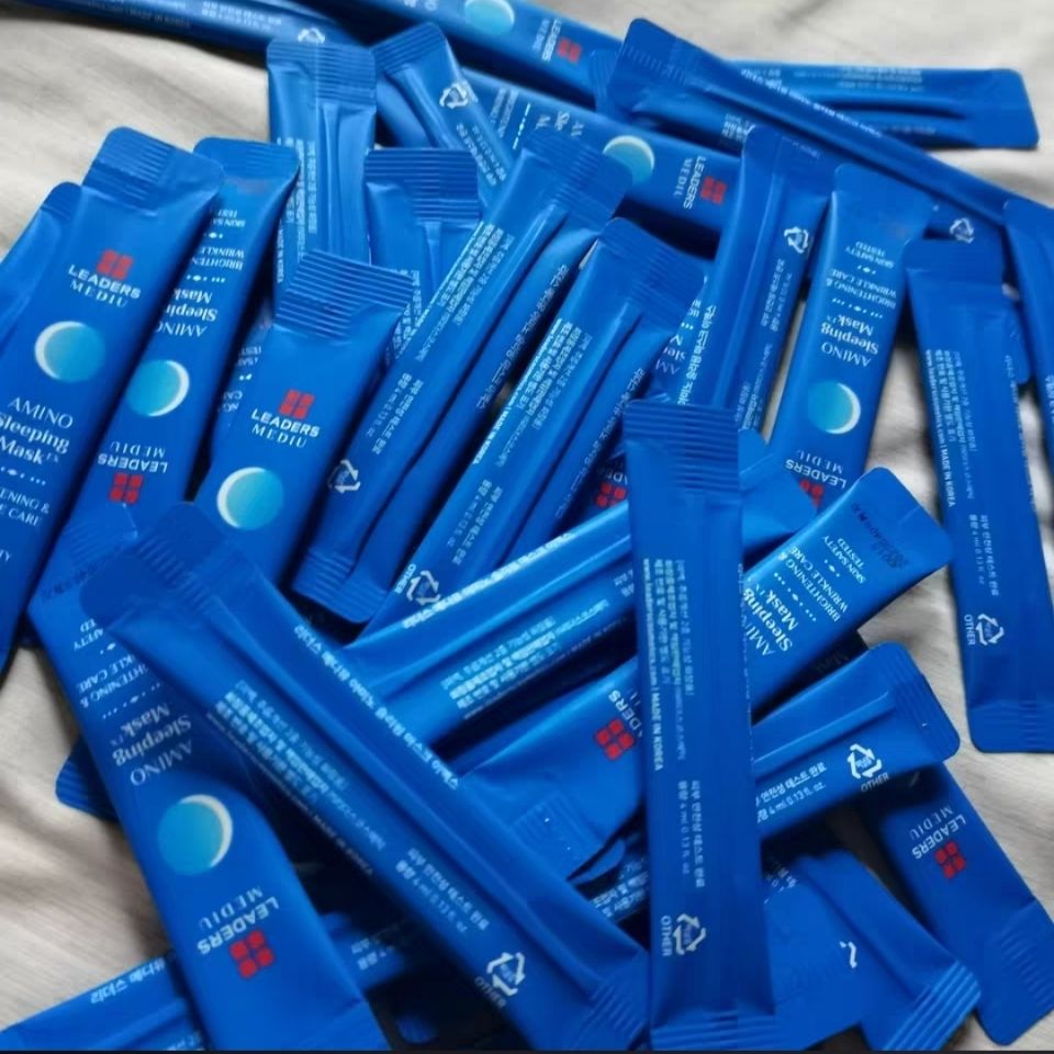 韩国leaders丽得姿氨基酸睡眠面膜熬夜免洗涂抹面膜整盒30条22.12