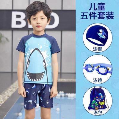 48552/新款男童泳衣套装男童小童儿童游泳衣游泳男孩速干泳装套装中大童