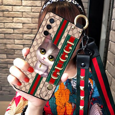 18413/OPPO A93手机壳防摔软PEHM00保护套腕带支架硅胶全包边超薄创意潮