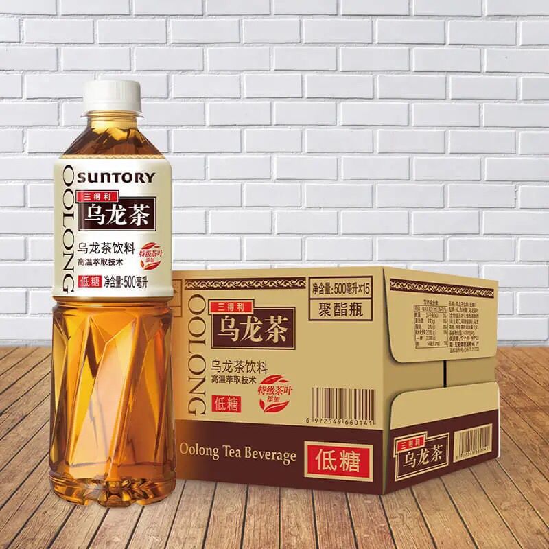 三得利乌龙茶无糖低糖饮料茶饮料小瓶500ml/瓶