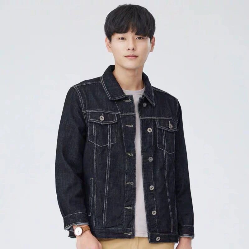 Fashion brand new denim jacket men's spring Korean versatile hole loose top couple fashion casual jacket