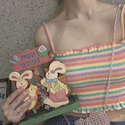 65204/2021年夏季司马克小吊带背心女士打底衫短款背心女衫修身性感内搭