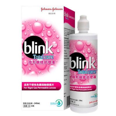 强生全视Blink百利泠润眼液护理液硬镜OK镜专用RGP角膜