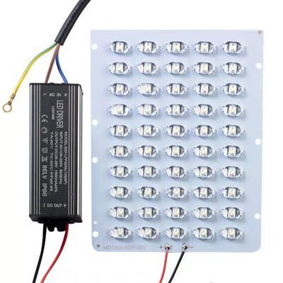 led路灯光源板路灯头灯珠芯片维修配件灯珠PCB模组路灯电源