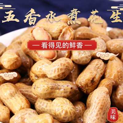 34580/水煮带壳花生湿卤香带壳盐水卤汁盐水卤味花生烧烤零食啤酒下酒菜
