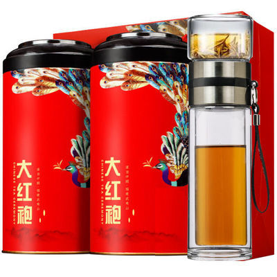 【送茶水分离杯】大红袍茶叶武夷山岩茶红茶送礼 礼盒装200g/400g