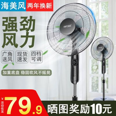 39093/电风扇大风量落地扇家用遥控台扇立式摇头冷风扇节能扇静音重底盘