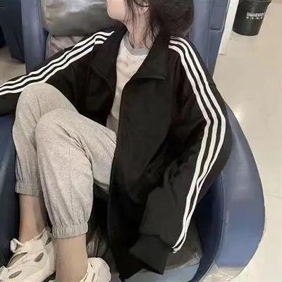 63298/2021新款女生外套女ins韩版宽松学生秋季薄款社会潮牌bf风夹克