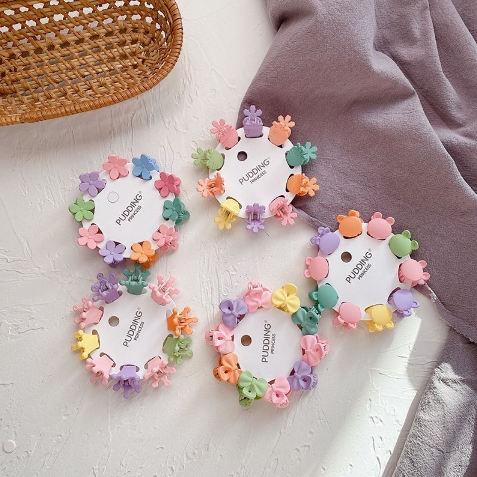 Korean candy color cute mini small children's clip solid color Princess sweet broken hair clip Korean hair accessories