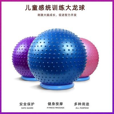 17261/瑜伽球儿童感统训练大龙球家用成人加厚防爆健身球宝宝按摩平衡球