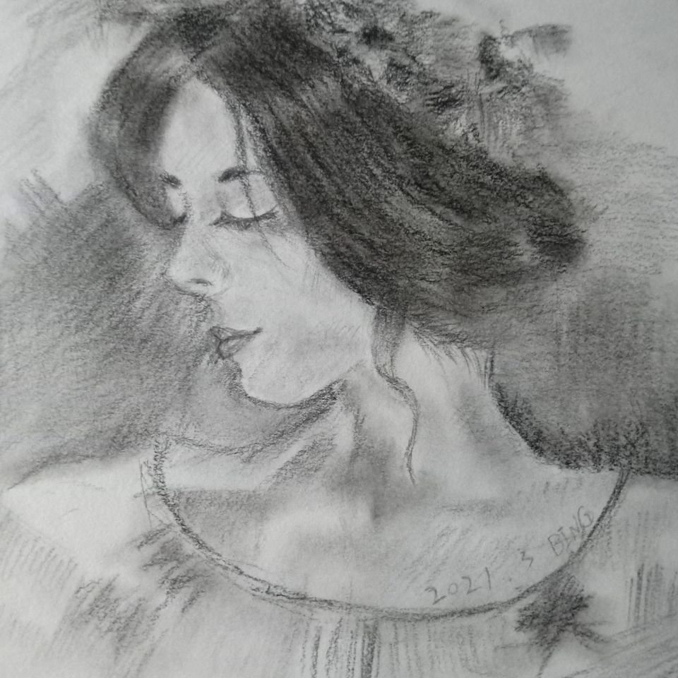 定制素描真人照片肖像画代画手绘画素描头像人物生日礼物【5月2日发完