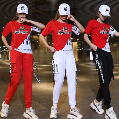 30471/杨丽萍广场舞服装健身运动女春夏跳舞衣服鬼曳步舞新款套装舞蹈服