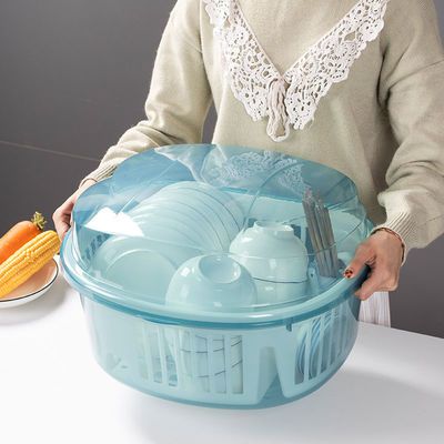 沥水碗架放碗筷收纳盒家用碗碟盘子收纳厨房台面碗柜餐具置物架