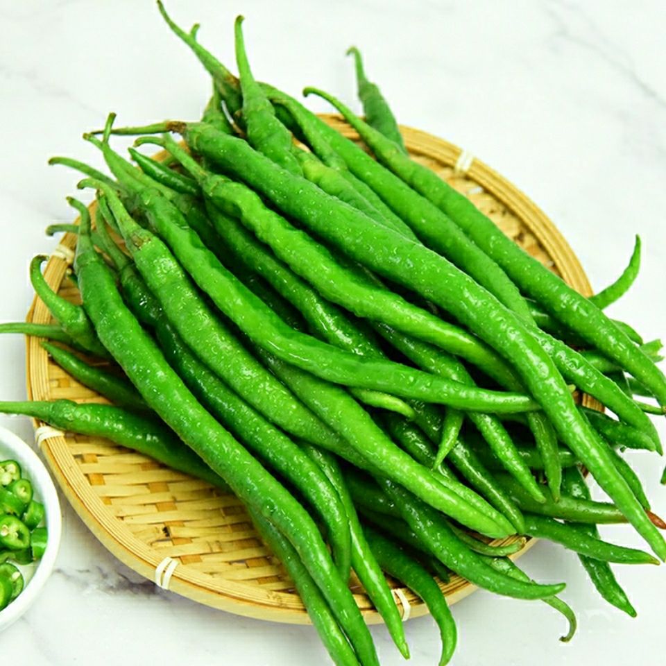 四川辣椒新鲜二荆条当季蔬菜虎皮椒牛角椒35斤包邮批发青椒辣椒