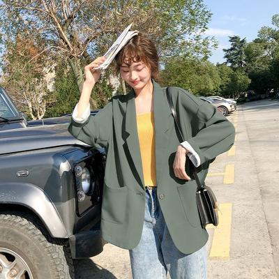 8492/网红爆款小西装外套女短款早春秋季设计感小众2021新款小个子西服
