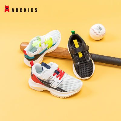 172959/【春哥甄选】Abckids童鞋夏季男童小童幼童网面撞色运动鞋跑步鞋