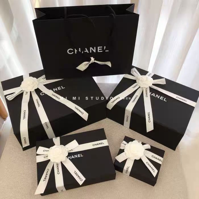 专柜香奈儿chanel化妆品纸袋礼品袋香水口红包装袋手提袋购物袋子