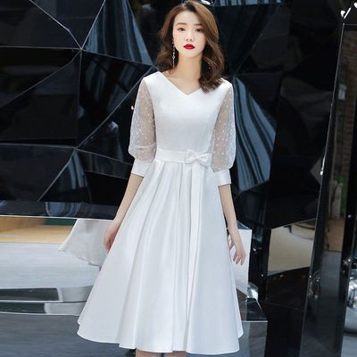 35132/高端晚礼服裙女2021春夏新款高贵优雅气质生日宴会艺考平时可穿