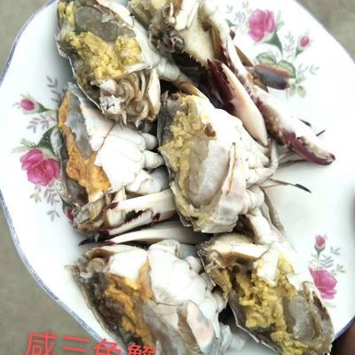 渤海湾精品(一鲁盐咸三角)二母梭子蟹500g可冷冻保存!