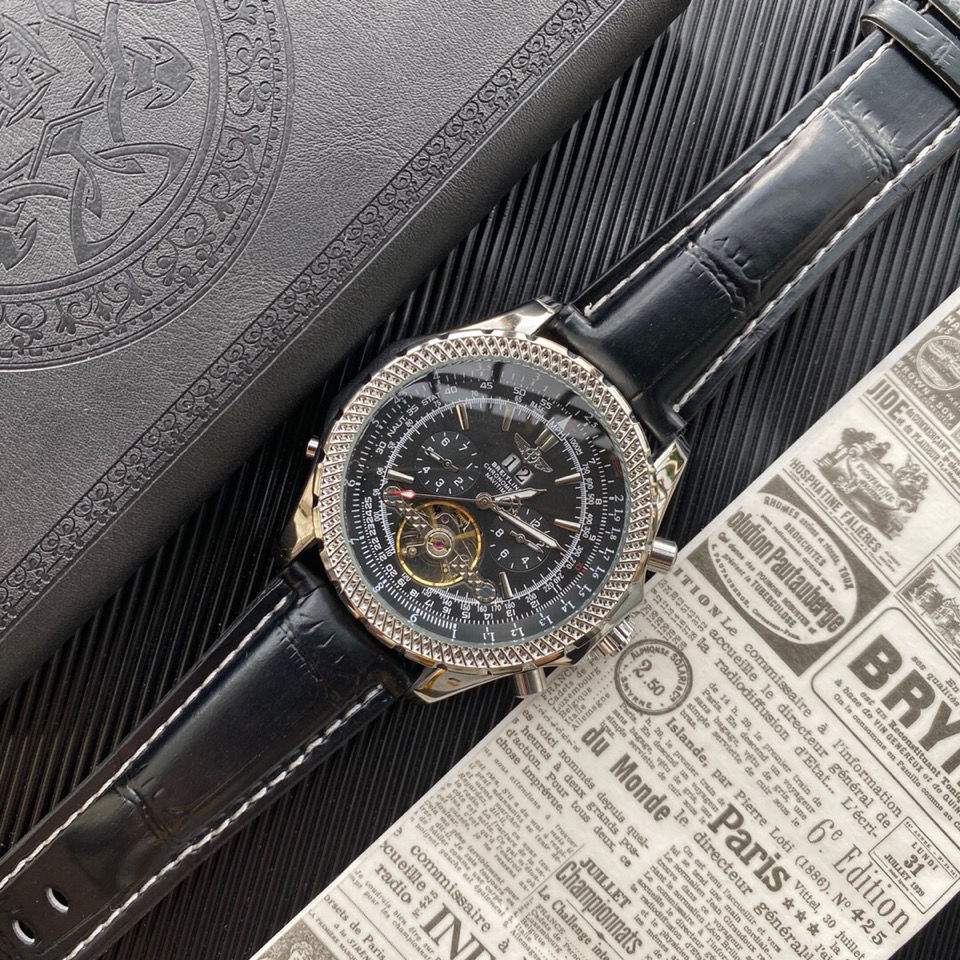 百年灵breitling精品男士腕表多功能机械五针大飞轮 休闲商务手表