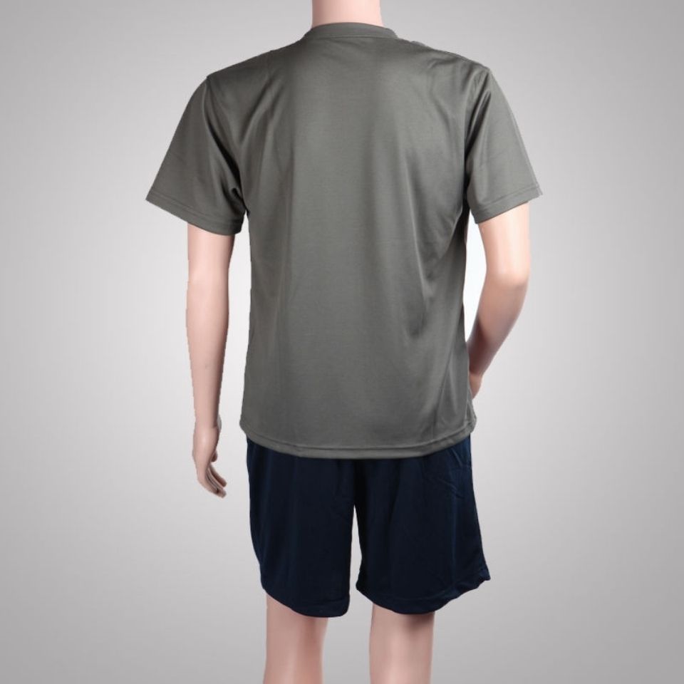 54251-正品体能训练服 半袖短裤套装 圆领汗衫T恤训练体能服-详情图