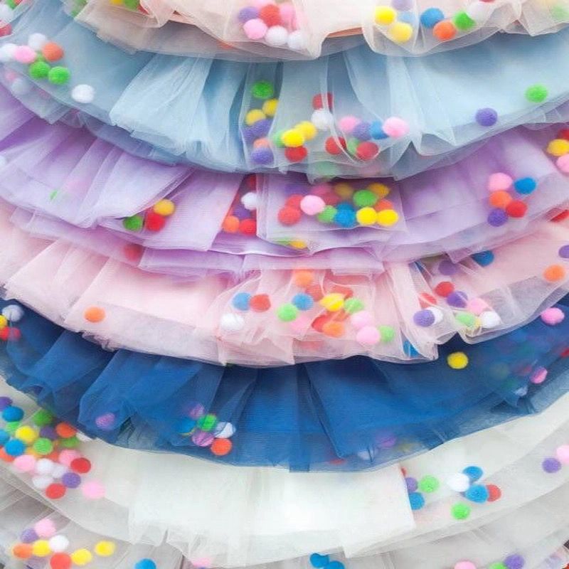 [Factory direct sales] 2020 new children's ball skirt cute girl tutu skirt super fairy half-length gauze skirt' baby
