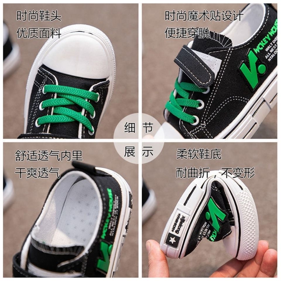 Boys canvas children's shoes spring and autumn new casual soft bottom breathable board shoes Korean version of children's shoes single shoes students trendy shoes