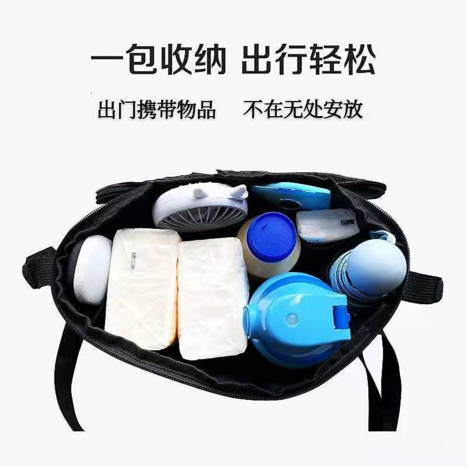 电动车收纳挂包前置挂兜电瓶车挂物包置物袋防水可调节储物收纳包 图片 7