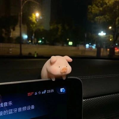 93172/汽车中控台摆件桌面车内饰品创意可爱ins网红猪车载装饰用品大全