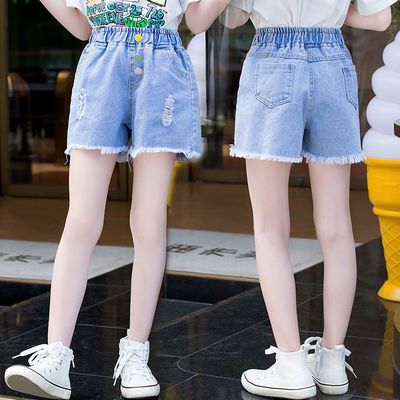 女童牛仔短裤夏季2023新款儿童时尚洋气薄款夏装中大童百搭裤