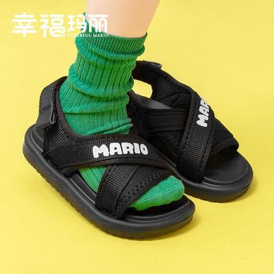 56960/儿童凉鞋男夏男童女童中大童2021新款男孩软底防滑小童宝宝沙滩鞋