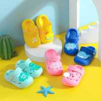 宝宝拖鞋夏季儿童拖鞋室内男童婴儿洞洞鞋包头女童防滑家居凉拖鞋
