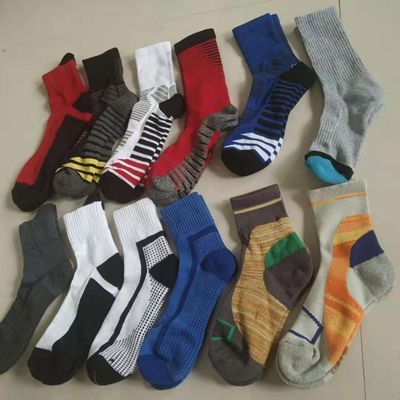 18536/【随机十双装】纯棉中长筒男士加厚毛巾底吸汗保暖袜子 微瑕疵
