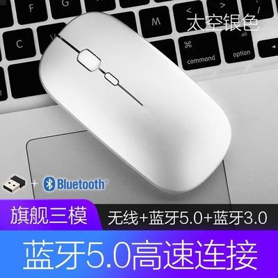 24610/蓝牙手机平板戴尔联想笔记本iPad华顿静音充电款无线办公无声鼠标