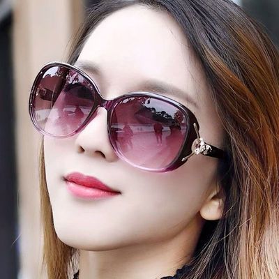 2023年新款太阳眼镜女圆脸墨镜潮时尚防紫外线眼镜偏光大脸显瘦女