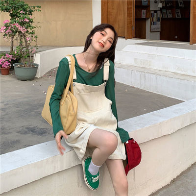 37346/牛仔背带裤可爱宽松软妹夏季新款ins女学生韩版宽松网红阔腿裤潮
