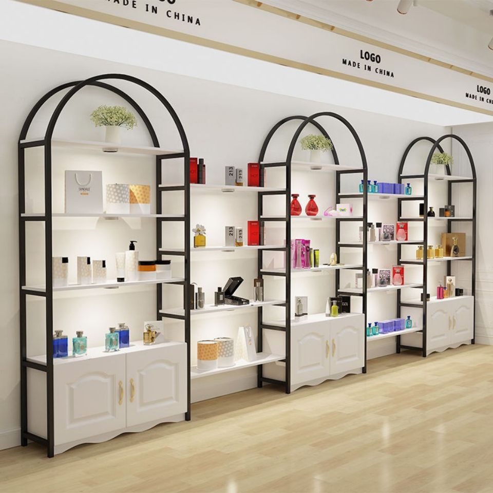 化妆品展示柜美容院产品展柜超市货柜陈列架货架多层展示架护肤品