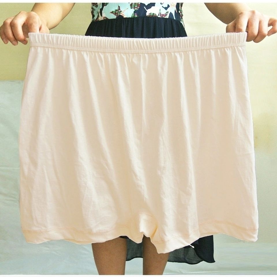 Mother's pure cotton underwear middle-aged and elderly high-waisted ladies' underwear antibacterial pure cotton boxer large size loose women's boxer