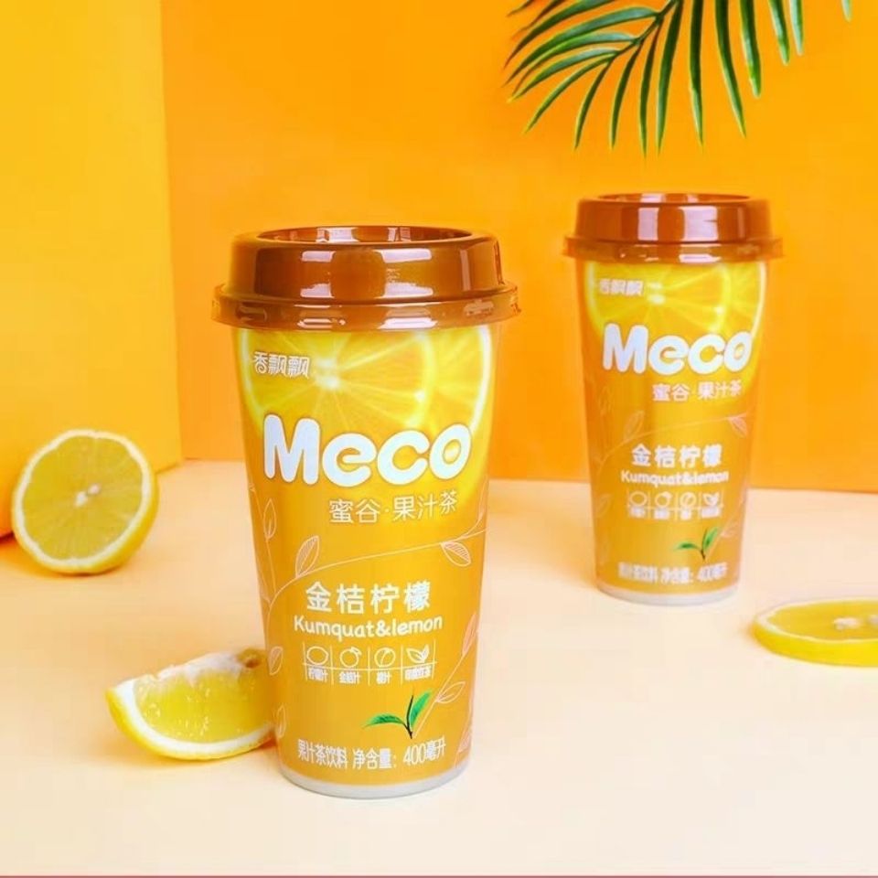 香飘飘meco蜜谷果汁茶青柠红柚金桔柠檬樱桃草莓水果味真茶饮料